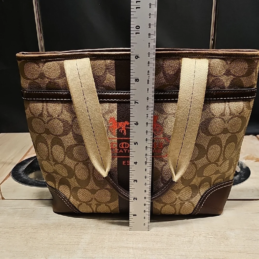 Coach Tan and Brown Men's Messenger Bag